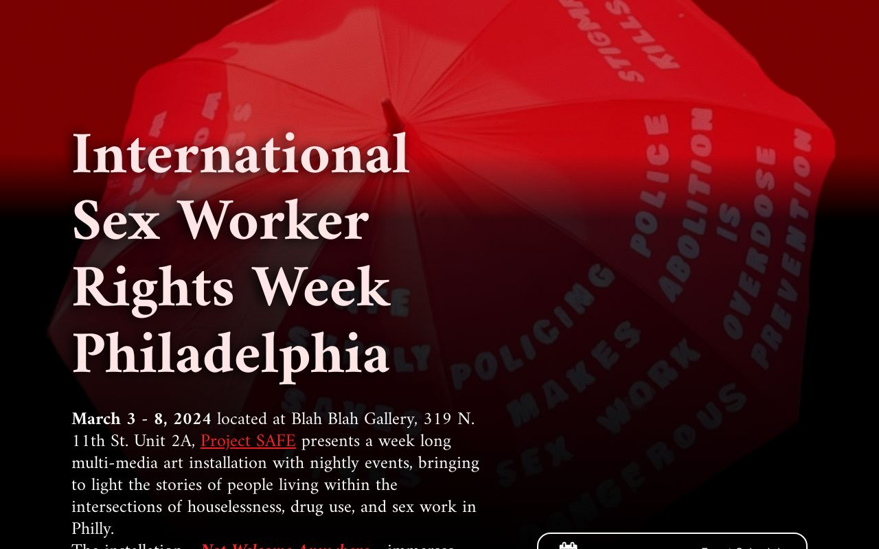 International Sex Workers Rights Week Philly